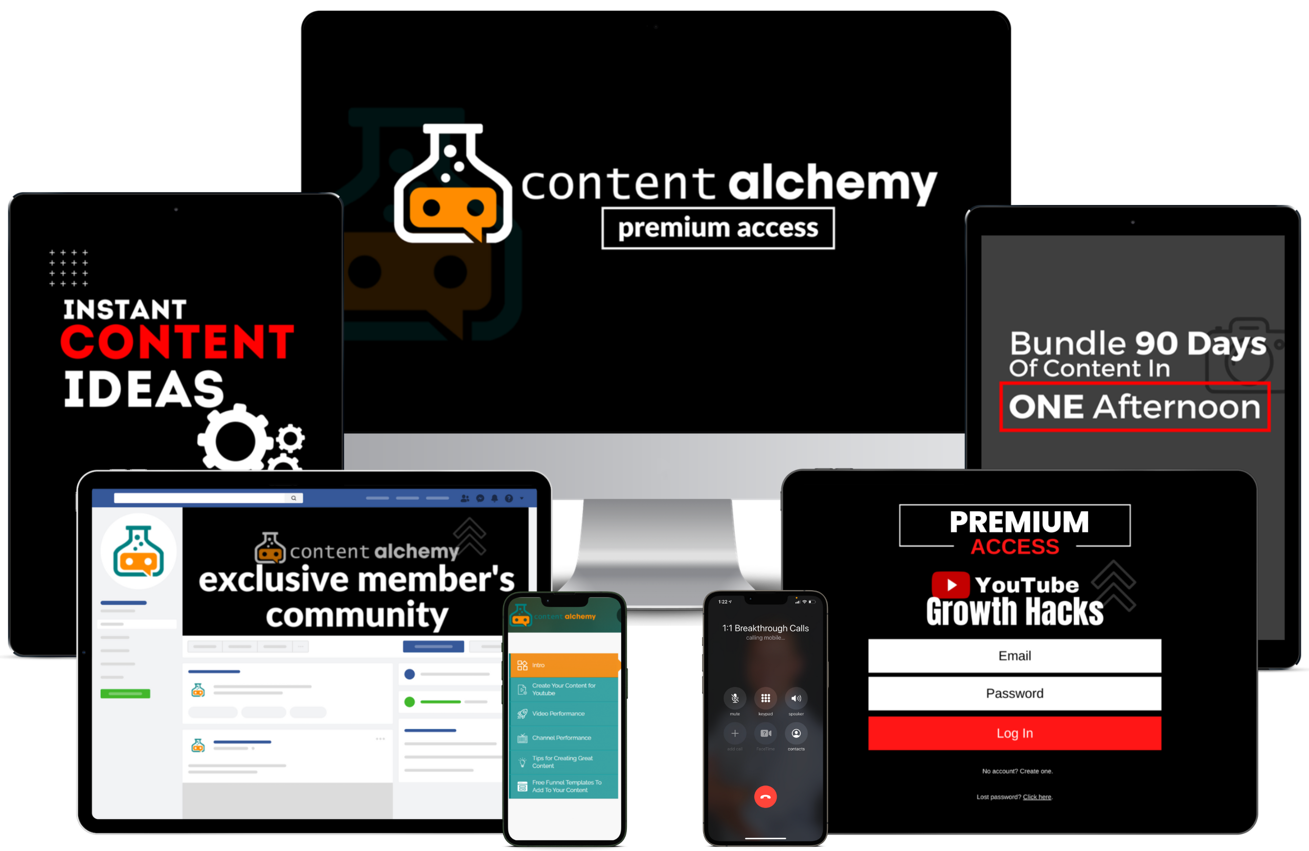 The Content Alchemy Bundle on desktop, tablet, and mobile