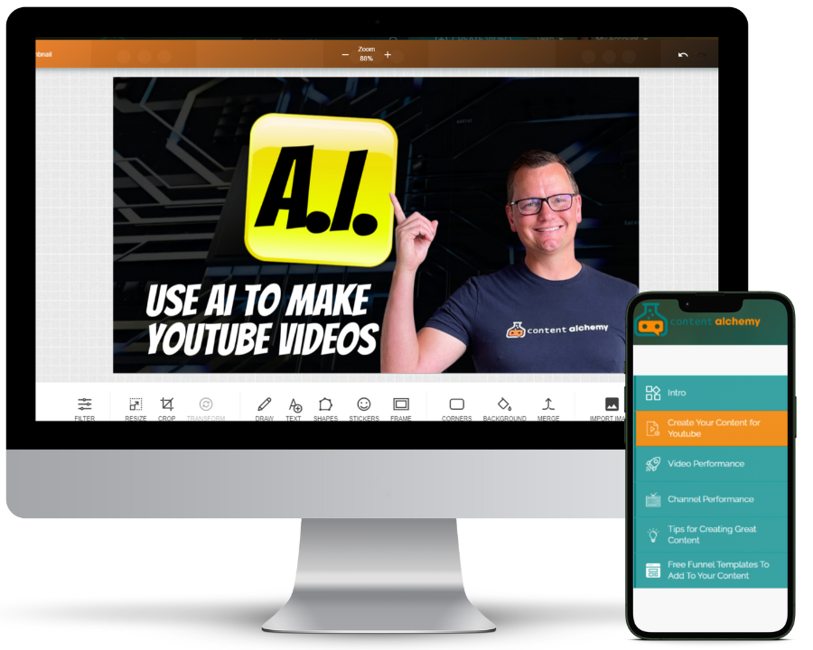 Smart thumbnail creator inside Content Alchemy